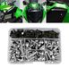 Honda CBR & Yamaha YZF R1 Set van 190 carrosserieschroeven voor motorfiets - Zilver