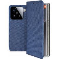 Xiaomi Housse pour Xiaomi 15 5G - etui coque pochette portefeuille + verre trempe - BLEU MAGNET
