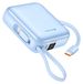 Swissten, batterie externe 10000mAh, 22,5W, avec câbles et écran LCD, bleu
