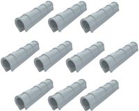 Allecto - Set de 10 colliers de serrage - Clips de fixation pour film de serre - Plastique - 3/4 pouce - Pour serre de jardin - Convient aux tubes de 24 mm