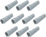 Allecto - Set de 10 colliers de serrage - Clips de fixation pour film de serre - Plastique - 3/4 pouce - Pour serre de jardin - Convient aux tubes de 24 mm