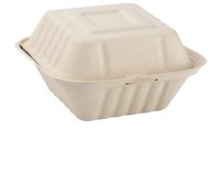 Fiesta Green Composteerbare Bagasse Hamburgerdoosjes 152mm (500 Stuks)