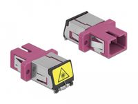 DeLOCK 86891 glasvezeladapter SC/SC Multimode OM4 Violet
