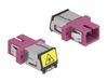 DeLOCK 86891 glasvezeladapter SC/SC Multimode OM4 Violet