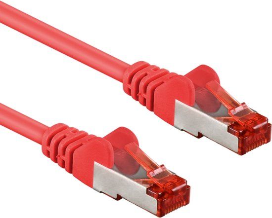 Goobay CAT 6 SSTP PIMF Red 10m Network Cable - 10 Pack