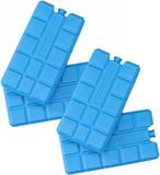 Merkloos / Sans marque Edco Eindhoven Bv Koelelementen voor koeltas/koelbox - 4x stuks - 200 ml - blauw - kunststof - 15 x 8 x 2 cm
