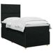 vidaXL Boxspringbed met matras met hoofdeinde Zwart 90 x 200 cm Stof