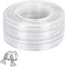 Tuyau d'eau et d'air en PVC transparent avec colliers de serrage