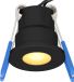 HOFTRONIC Milano mini LED inbouwspot - 12 Volt 3 Watt 200 lumen - 2700K warm wit - Dimbaar - Plat 34mm - IP65 waterdicht - Zwart