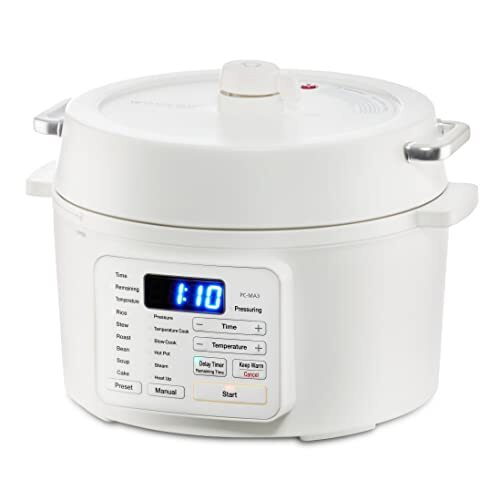 IRIS OHYAMA Woozoo, Alles-in-één multicooker incl. pressure cooker en rice cooker, 12-in-1 [6 handmatige standen, 6 vooraf ingestelde menu's], Voor druk, temperatuur, langzaam, hete pot, stoom, opwarmen - PC-MA3