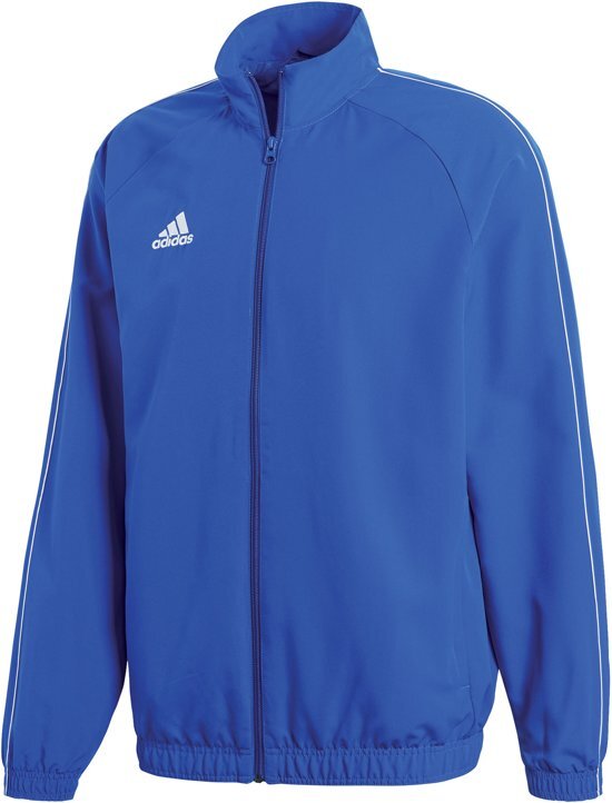 Adidas Core18 Trainingsjas Heren Sportjas - Maat L - Mannen - blauw