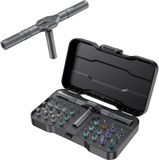 Merkloos / Sans marque BeiJingLiangPinJiaZuoKeJiWenHuaFaZhanYouXianGongSi 24-in-1 Precisieschroevendraaierset Magnetisch Mini Schroevendraaier Set voor Elektronica en Kleine Reparatie