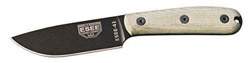 ESEE Model 4HM Bushcraftmes - Modified Handle - Lederen Schede - 0811328023950