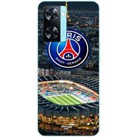 Maniacase Hoesje Oppo A57s 4G psg logo stadion nacht eiffeltoren