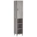 VidaXL Hoge kast, grijs Sonoma, 34,5 x 34 x 180 cm, houtvezel
