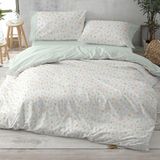 Burrito Blanco Bedrukte dekbedovertrekken, 105 cm breed bed (+ beschikbare maten), design 538, mintkleur (105 x 190/200 cm)