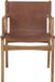 Bloomingville Ollie Loungestoel Bruin Leer