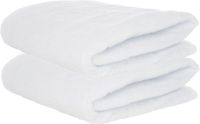 Merkloos / Sans marque Anna's Collection Pakket van 2x stuks sneeuwdeken/sneeuwtapijt - wit - brandvertragend polyester - 100 x 100 cm