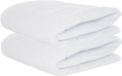 Merkloos / Sans marque Anna's Collection Pakket van 2x stuks sneeuwdeken/sneeuwtapijt - wit - brandvertragend polyester - 100 x 100 cm