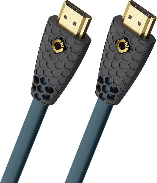 Oehlbach Flex Evolution HDMI Kabel - 1 m - Antraciet/Blauw/Groen
