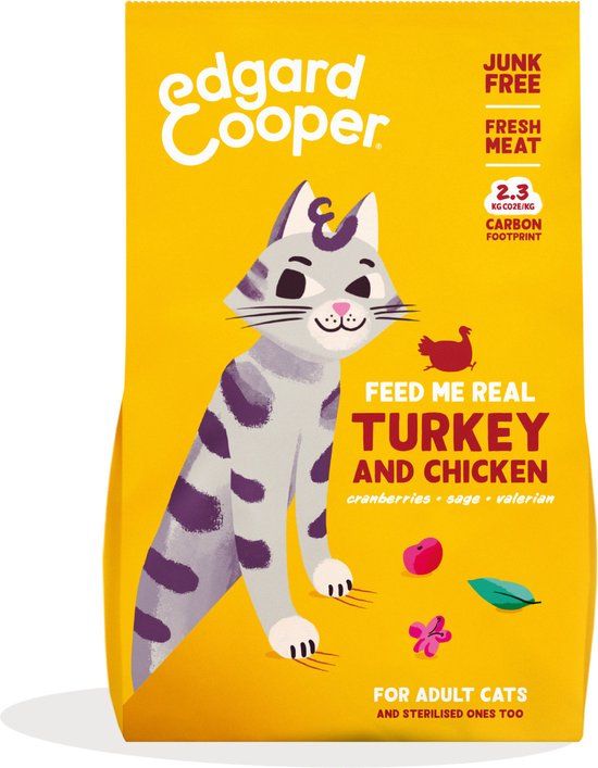Edgard & Cooper Cat Adult Turkey & Chicken 325 gram