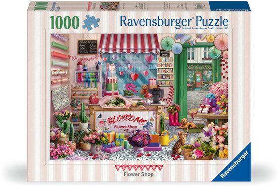 Ravensburger Puzzel 1000 stukjes - De bloemenwinkel
