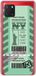 Merkloos Samsung Galaxy A81 / Note 10 Lite Boarding Pass Series TPU telefoon beschermhoes (groen New York)