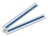 Wedo 52 1530 lineaal Hoekaanslag 300 mm Kunststof Blauw, Wit 1 stuk(s)