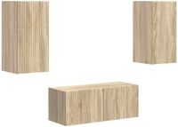 vidaXL Tv-meubelset - 2-delig - Sonoma Eiken Bewerkt Hout