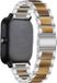 Strap-it Stalen, Resin Smartwatch bandje - Argent/Brun - Geschikt voor Amazfit GTS 3