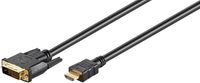 Microconnect HDM1924110 DVI-D naar HDMI kabel 10m Zwart