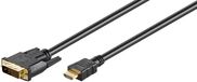 Microconnect HDM1924110 DVI-D naar HDMI kabel 10m Zwart