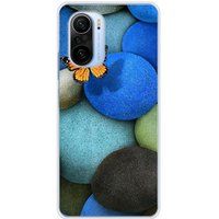 Xiaomi Poco F3 / F3 Pro Blue Pebble Butterfly Silicone Case