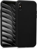 kwmobile telefoonhoesje geschikt voor Apple iPhone X - Hoesje voor smartphone - Back cover in mat zwart