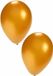 Bellatio Decorations Party ballonnen - goud - 75x stuks - dia 27 cm