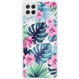 Samsung Galaxy A22 Tropical aquarelle Verstevigd hoesje met sublimatie bedrukking