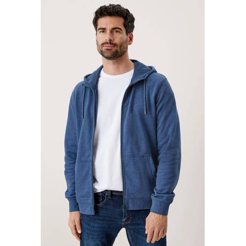 s.Oliver Big Size gemêleerd sweatvest Plus Size blauw