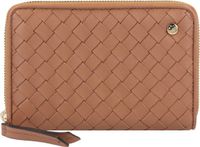 abro Piuma Portemonnee Leer 15 cm - Dames - Horizontaal - bruin