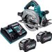 Makita HS 003 GT201 scie circulaire sans fil 40 V max. 190 mm sans balai + 2x batterie 5,0 Ah + chargeur