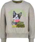 Vingino Nala Meisjes Sweater Lange Mouw Katoen Grijs Melee Maat 176