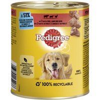 Pedigree Classic Rundvlees, lam en kip 12x800 g