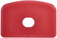 Maya Professional Tools 71910-3 deegspatel met gat, flexibel, metaal- en röntgenherkenning, FBK/levensmiddelhygiëne, 146 mm x 98 mm x 1,65 mm, rood