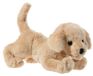 Chien peluche - Golden Retriever couché - Marron clair - 30 x 11 x 16 cm