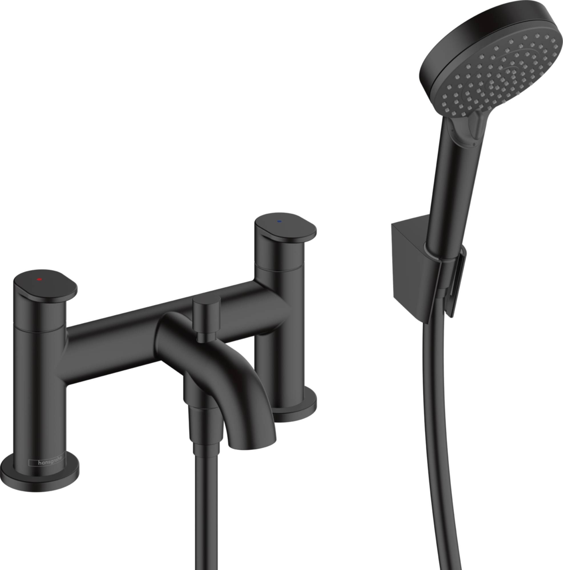 Hansgrohe Vernis Douche- en badkraan Mat Zwart 4059625330043