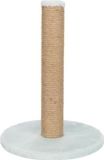 Trixie Poteau griffoir junior pour chat, 30x30x42 cm, jute, peluche, vert menthe