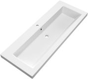 Brauer Solar Medium Wastafel - 120 cm - Mat Wit
