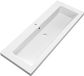 Brauer Solar Medium Wastafel - 120 cm - Mat Wit