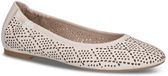 Caprice Dames Ballerina 9-22101-44 Wit Leer G-breedte Maat 37