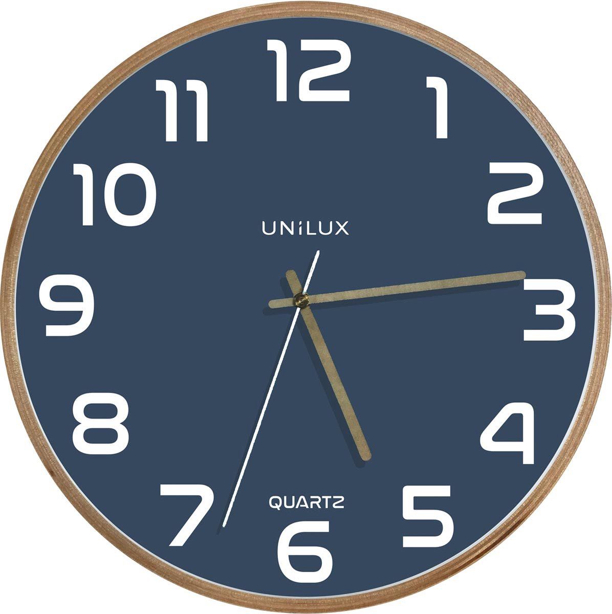 Unilux Baltic Klok Hout/Blauw