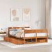 Maison Exclusive - Lit en bois massif sans matelas, brun chaud, 160x200 cm